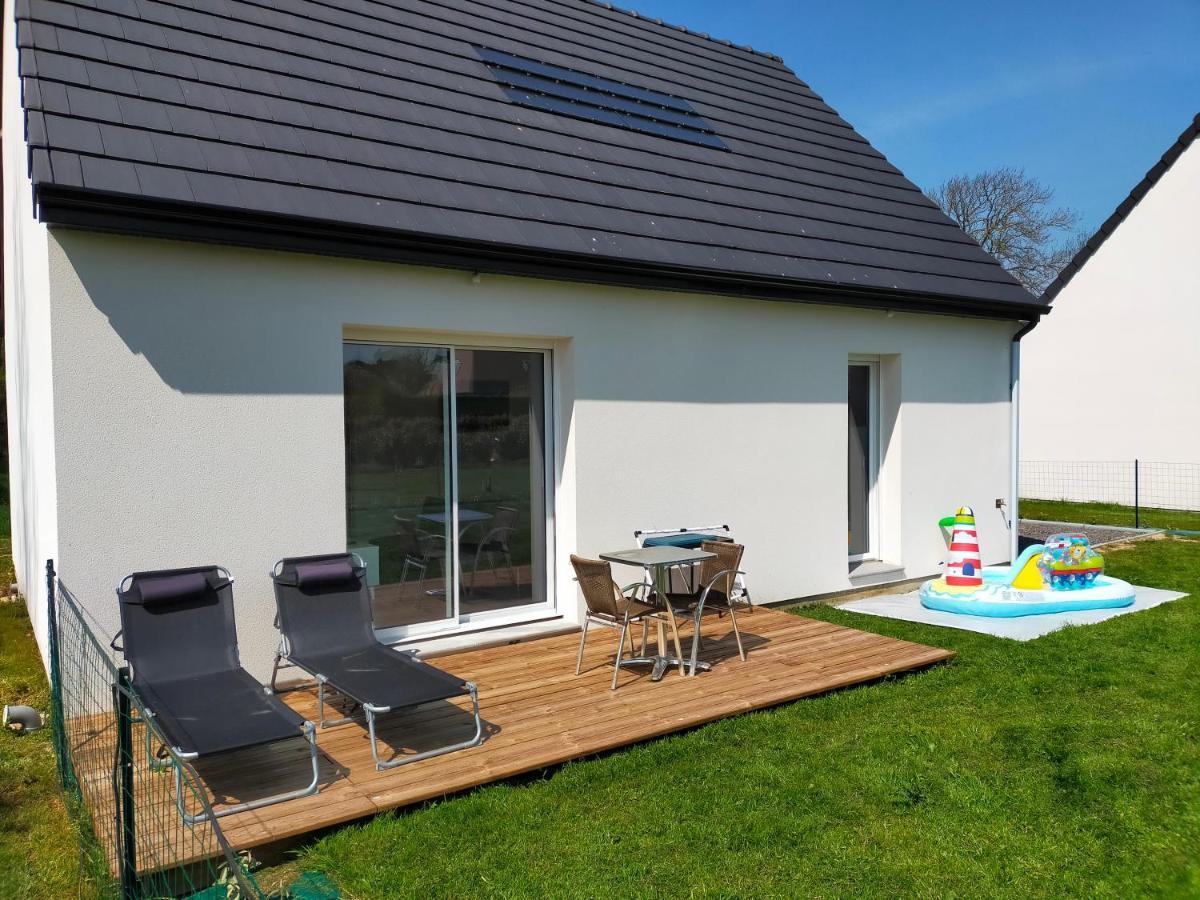 Maison Individuelle Neuve Plein Pied Avec Terrasse Et Jardin Clos 10Minutes A Pied De La Plage Кибервиль Экстерьер фото